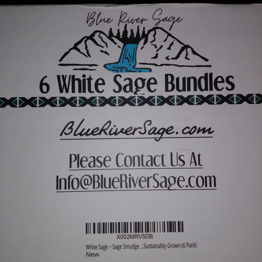 6 white sage bundles (blue river sage) - Picture 4 of 4